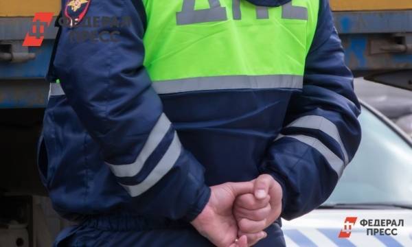 В Москве таксист сбил мотоциклиста ДПС