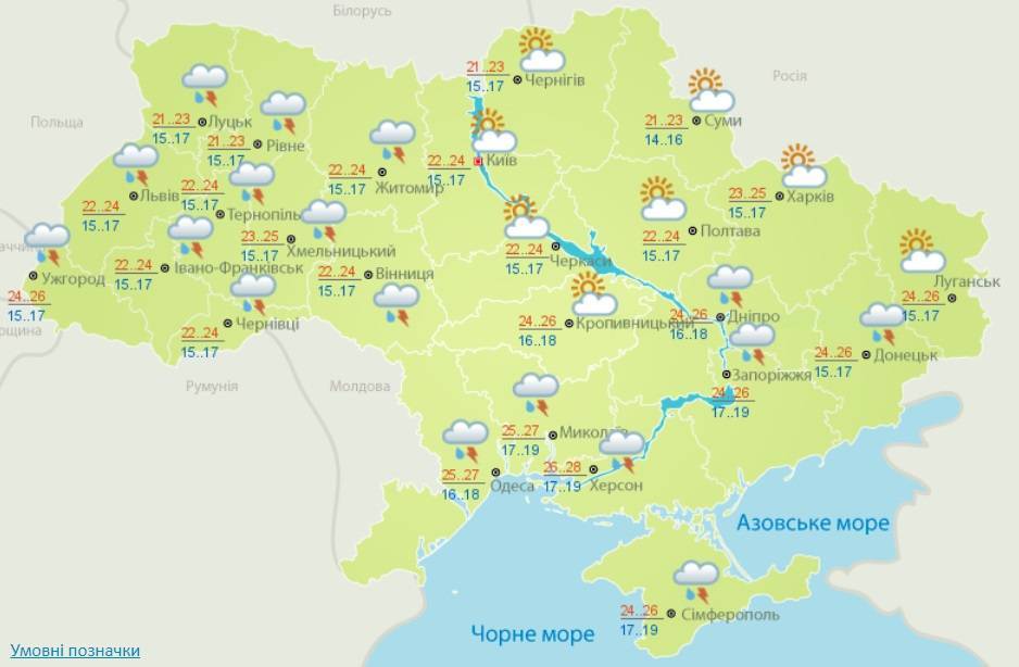 Жара спадет: синоптики рассказали украинцам о погоде на следующей неделе