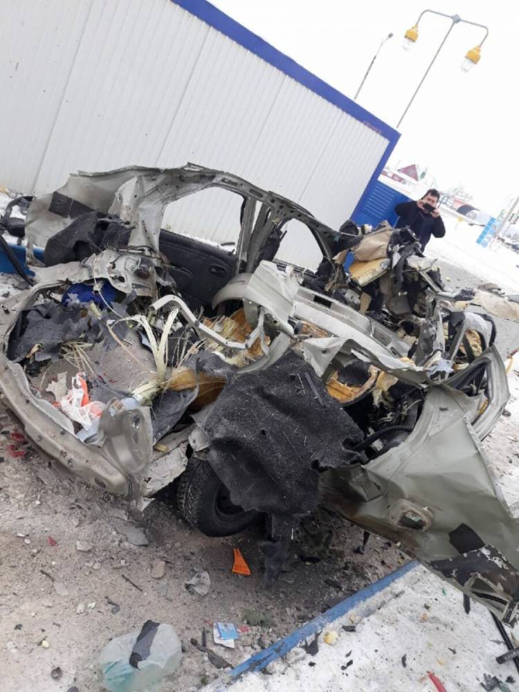 В Башкирии на заправке взорвалась машина