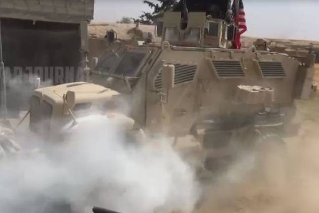 Провальная попытка военных США остановить российский патруль в Сирии попала на видео