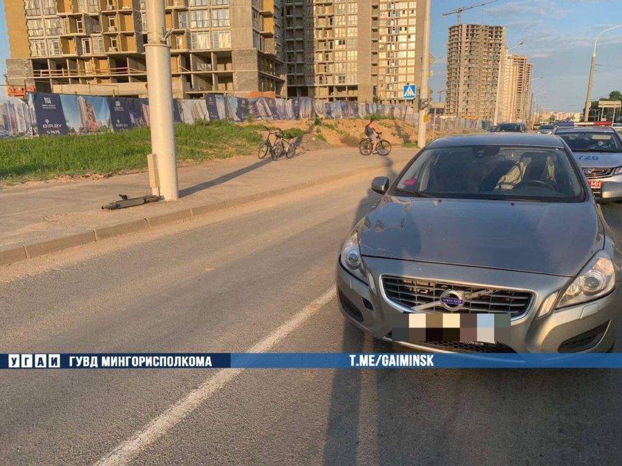 Авто сбило 12-летнего мальчика на электросамокате в Минске