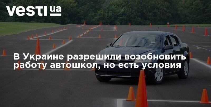 В Украине разрешили возобновить работу автошкол, но есть условия