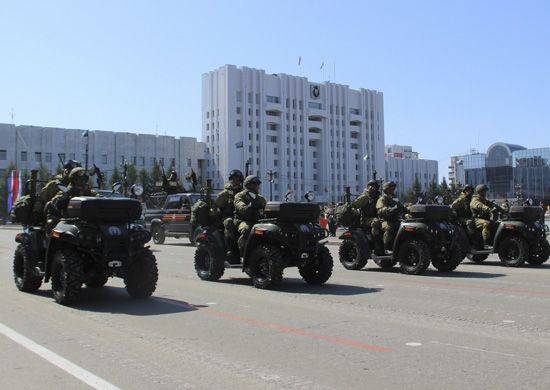 В городах на территории Восточного военного округа пройдут 7 парадов Победы