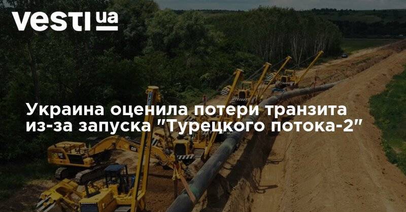 Украина оценила потери транзита из-за запуска "Турецкого потока-2"