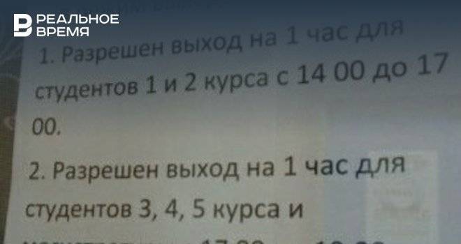 Студент из Набережночелнинского КФУ пожаловался на то, что его не выпускают из общежития