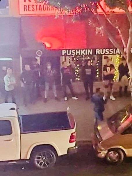 Русские не допустили разгрома ресторана Pushkin Russia в Сан-Диего