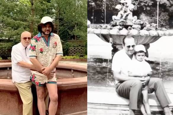 50 лет спустя: Киркоров сел на колено отца ради фото