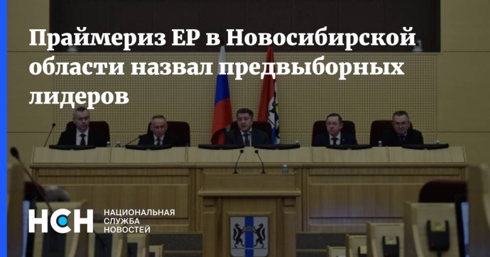 Праймериз ЕР в Новосибирской области назвал предвыборных лидеров