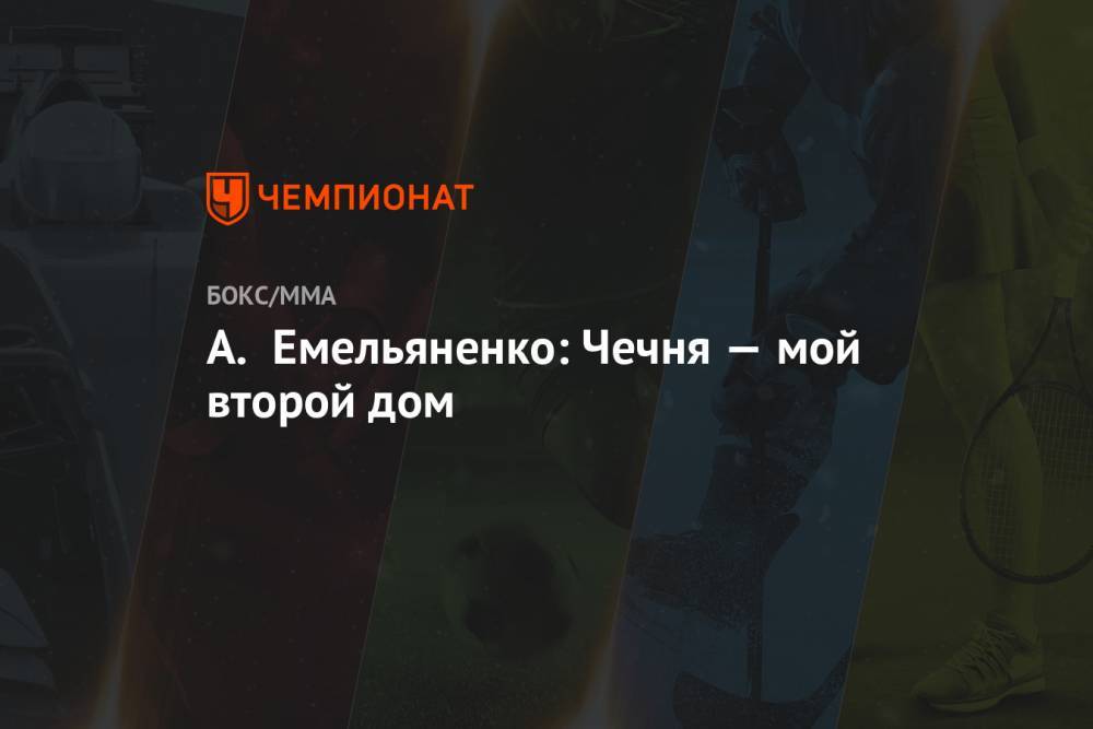 А. Емельяненко: Чечня — мой второй дом