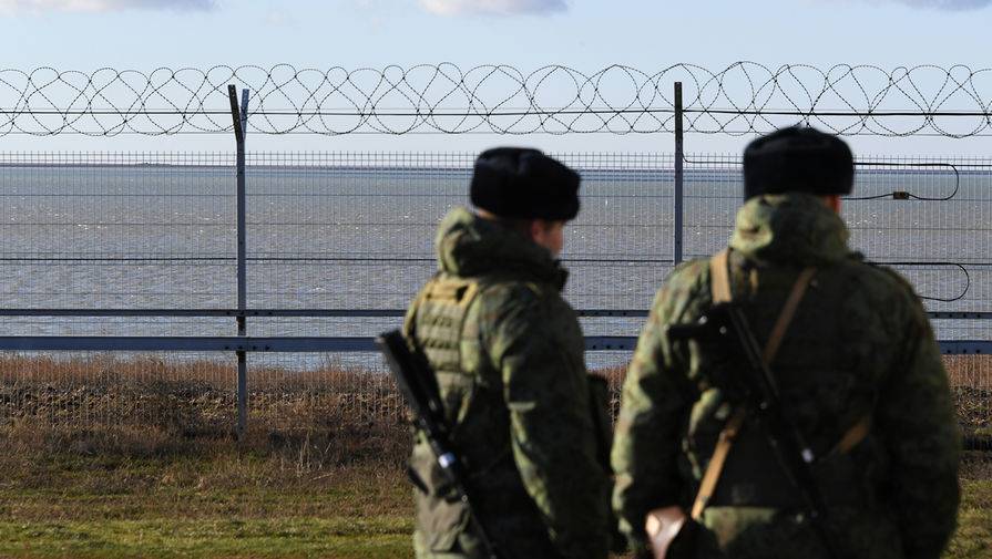 Опубликовано видео задержания пьяного украинского военного на границе с Крымом