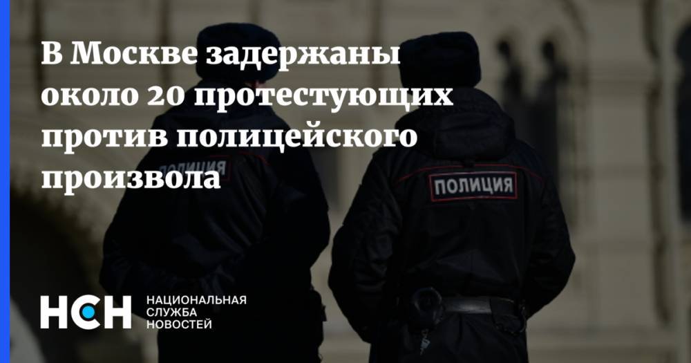 В Москве задержаны около 20 протестующих против полицейского произвола