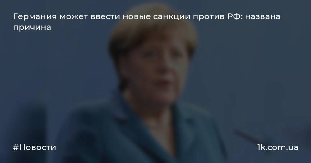 Германия может ввести новые санкции против РФ: названа причина