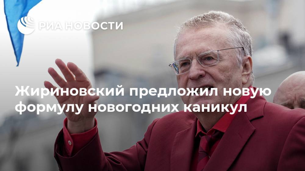 Жириновский предложил новую формулу новогодних каникул