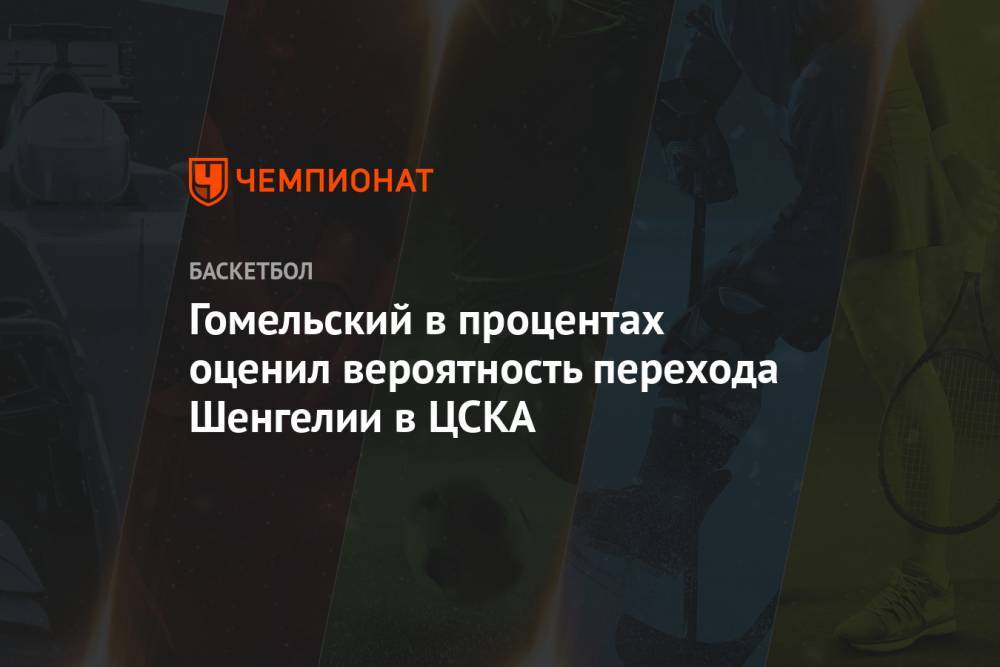Гомельский в процентах оценил вероятность перехода Шенгелии в ЦСКА