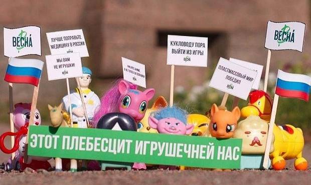 Петербургский уголовный розыск заинтересовался «игрушечным наномитингом» против поправок в Конституцию