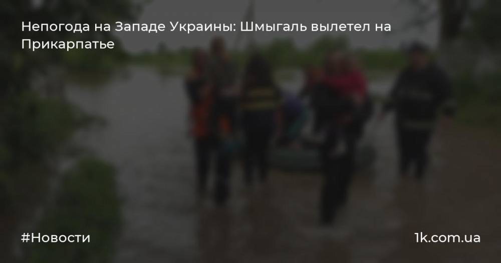 Непогода на Западе Украины: Шмыгаль вылетел на Прикарпатье