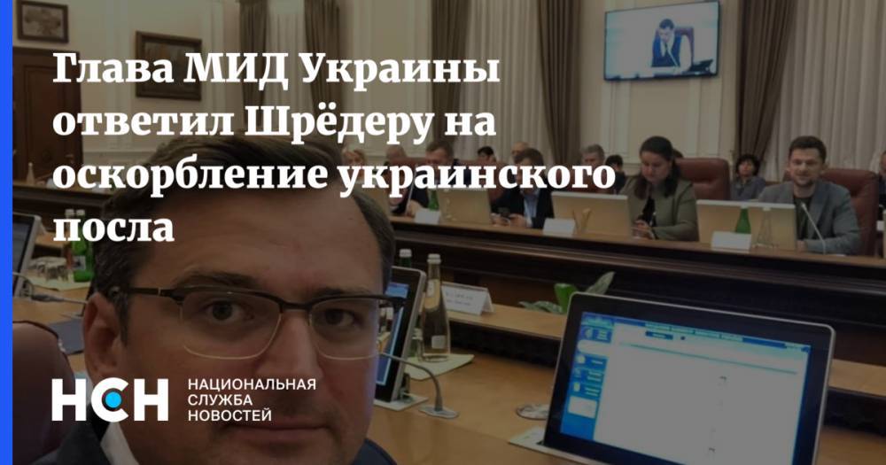 Глава МИД Украины ответил Шрёдеру на оскорбление украинского посла