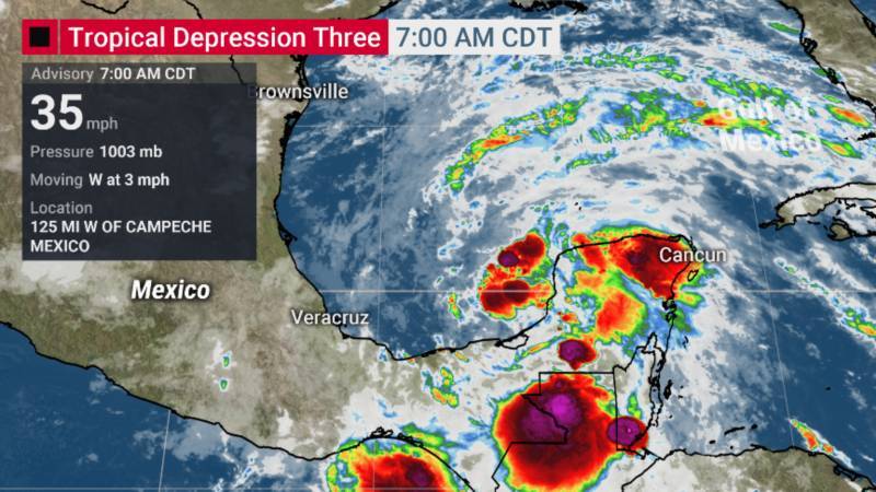 Новый тропический шторм угрожает побережью Мексиканского залива