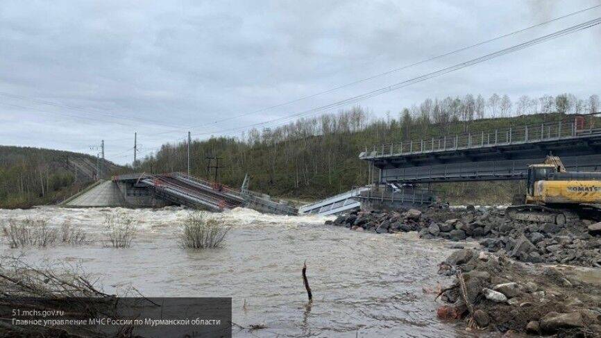Железнодорожное сообщение с Мурманском не прекратится из-за рухнувшего моста