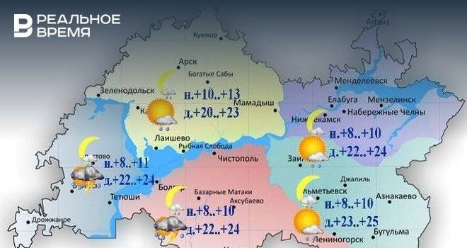 Синоптики прогнозируют сегодня грозу в Татарстане и до +25 градусов
