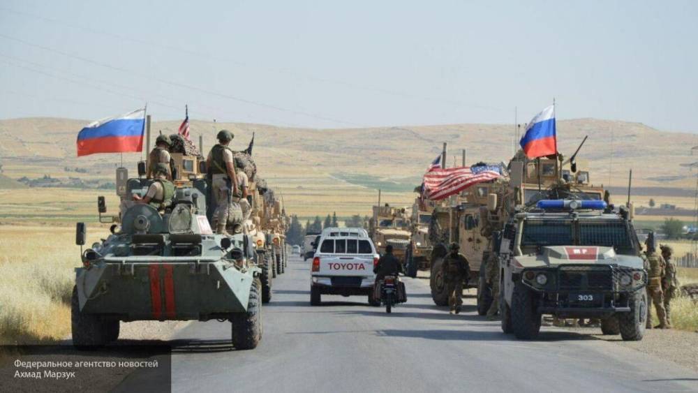 Военные США пытались преследовать колонну ВС РФ в сирийской Хасаке
