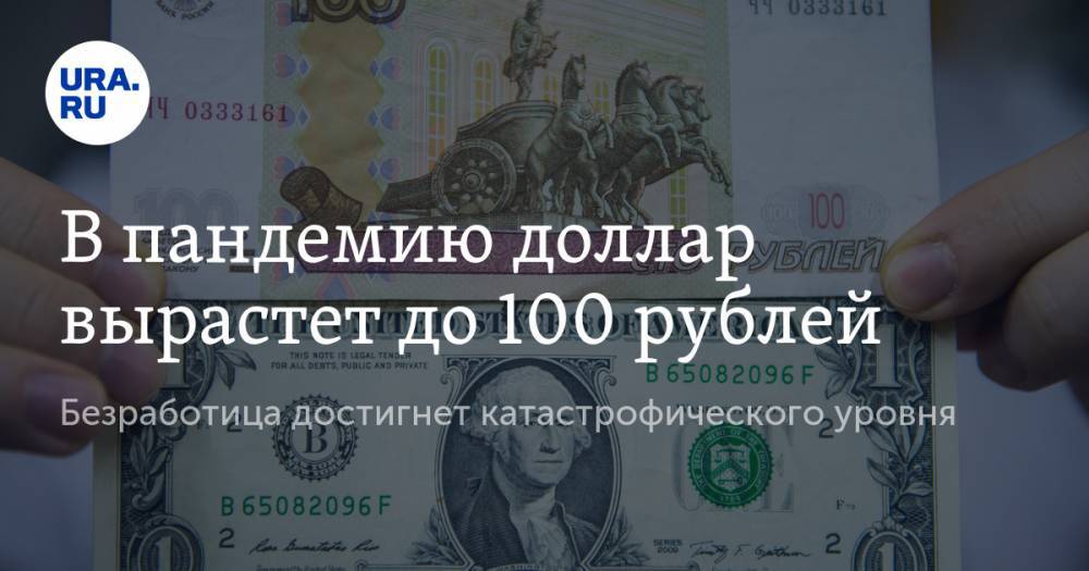 В пандемию доллар вырастет до 100 рублей. Безработица достигнет катастрофического уровня