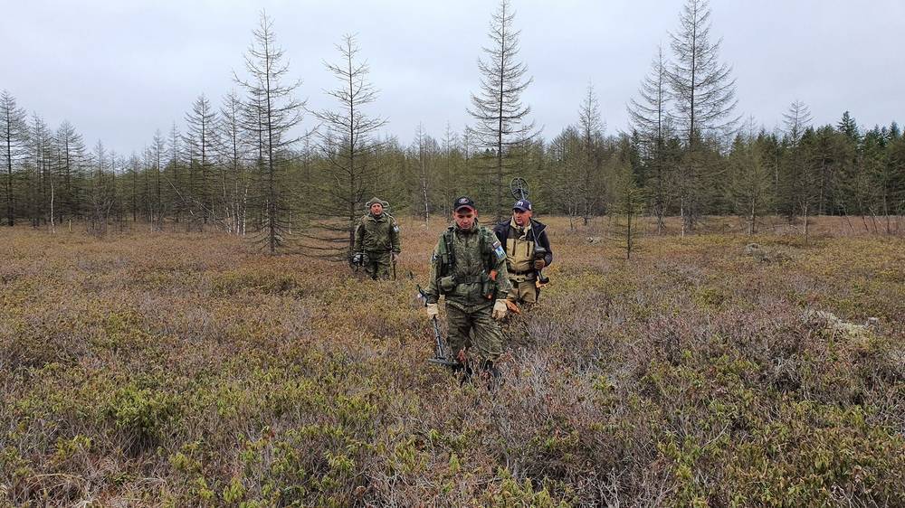 Поисковики обнаружили останки погибшего солдата в Смирныховском районе