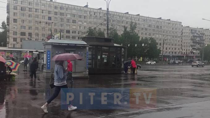 Правоохранители разогнали стихийный рынок у станции метро "Улицы Дыбенко"