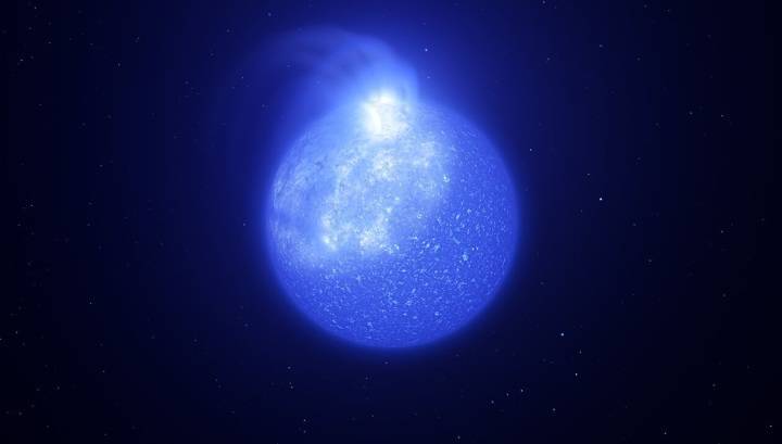 На невероятно горячих звёздах обнаружены странные пятна и мощнейшие вспышки