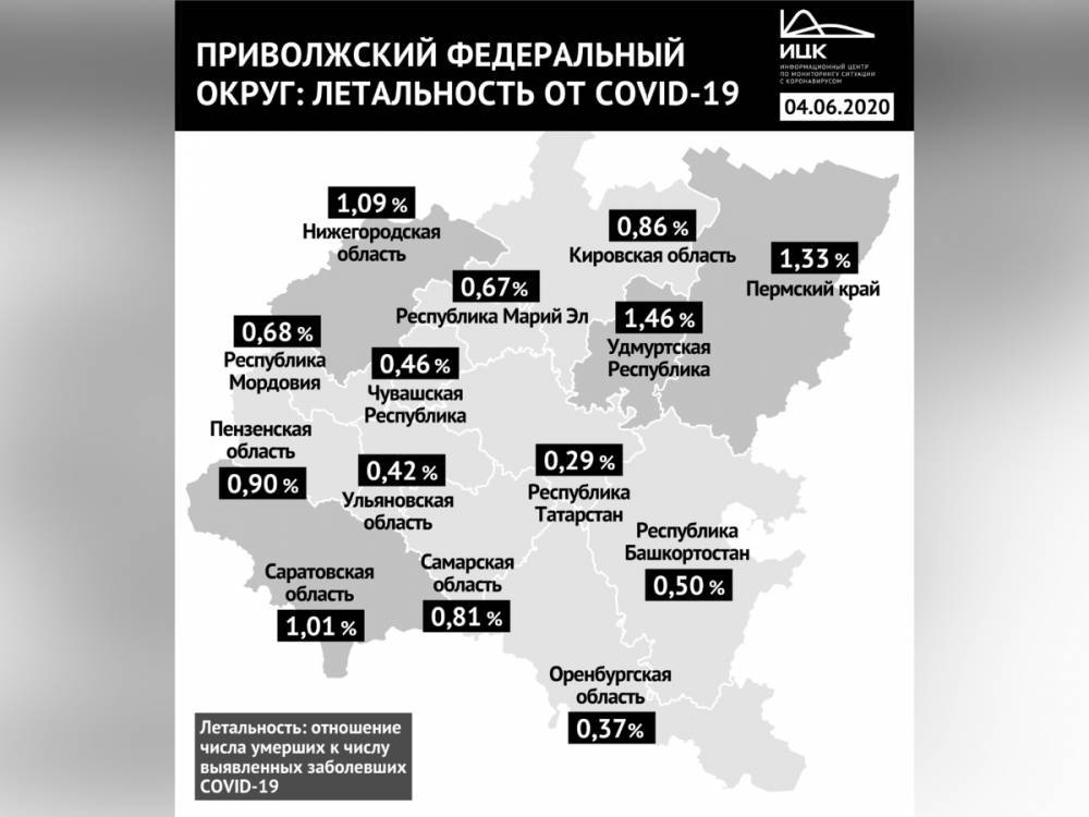 Летальность от коронавируса повысилась в Нижегородской области