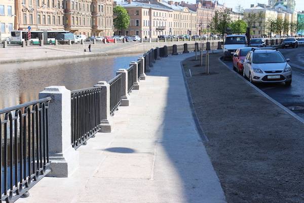 Капитальный ремонт набережной Грибоедова завершился спустя год