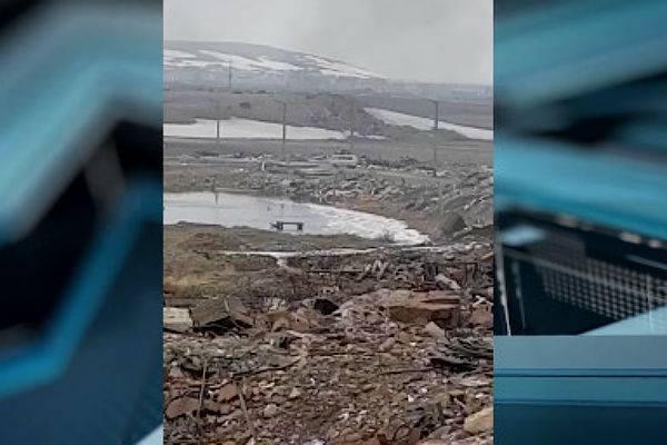В интернете появилось видео с места разлива топлива в Норильске