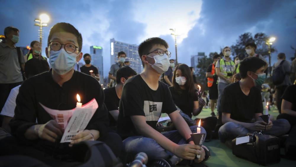 В Гонконге прошла акция памяти погибших на площади Тяньаньмэнь