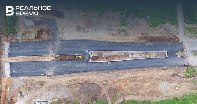 В Нижнекамске ведется строительство новой дороги на стыке улиц Мира и Корабельной