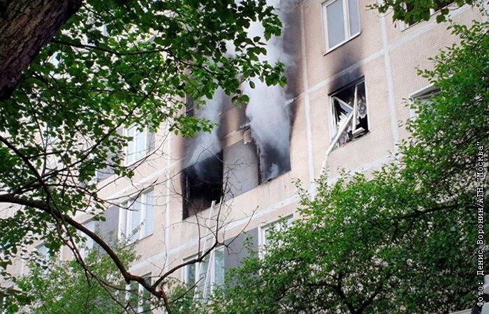 "Мосгаз" заявил, что в загоревшейся квартире в Чертанове газ не взрывался