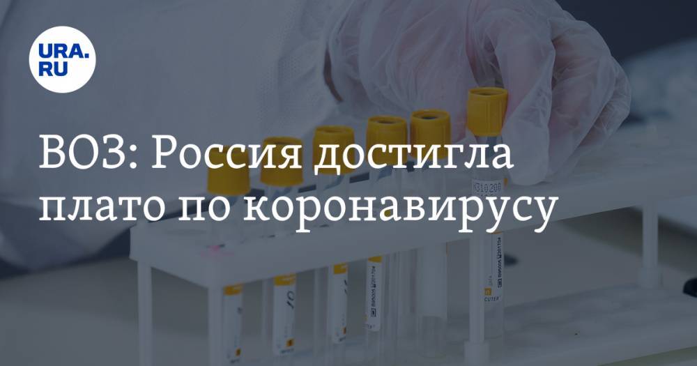 ВОЗ: Россия достигла плато по коронавирусу