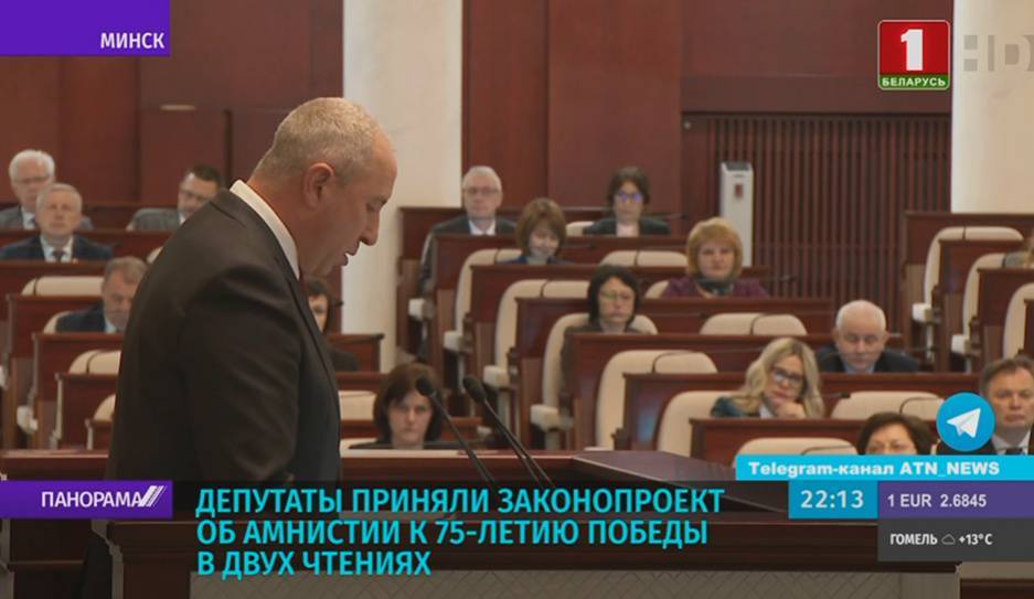 Закон об амнистии депутаты приняли в двух чтениях