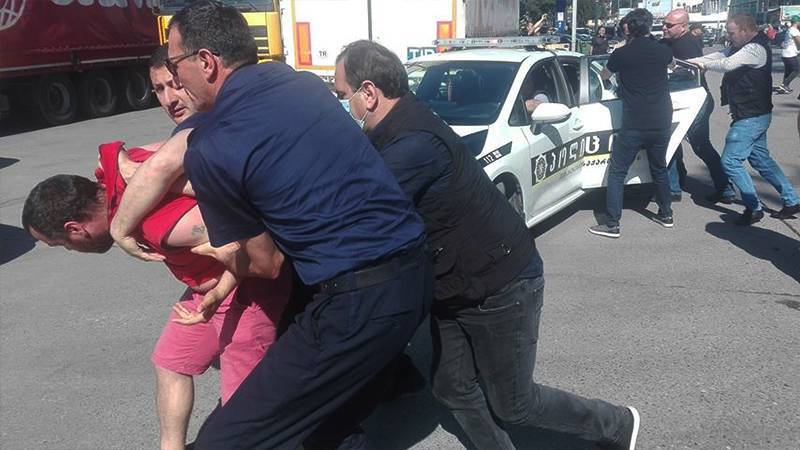 Девять человек задержаны в Аджарии на акции с требованием экстрадиции лидера грузинской мафии
