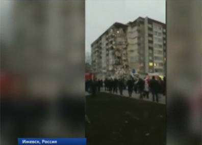 В Ижевске частично обрушился 9-этажный дом