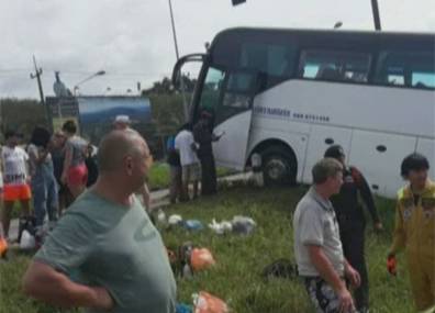 В Таиланде перевернулся автобус с российскими туристами