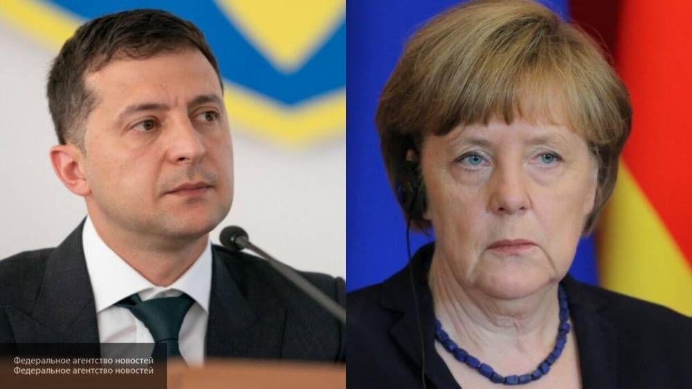 Зеленский обсудил с Меркель выполнение договоренностей по Донбассу
