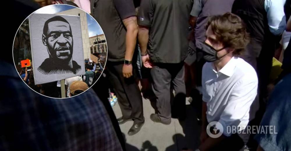 Трюдо заставили встать на колени в память об убитом в США Флойде. Видео
