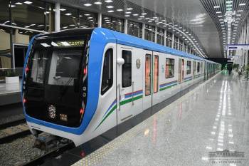 В Ташкенте завершено строительство первого этапа кольцевой линии метро на отрезке "Дустлик-Куйлюк". Видео