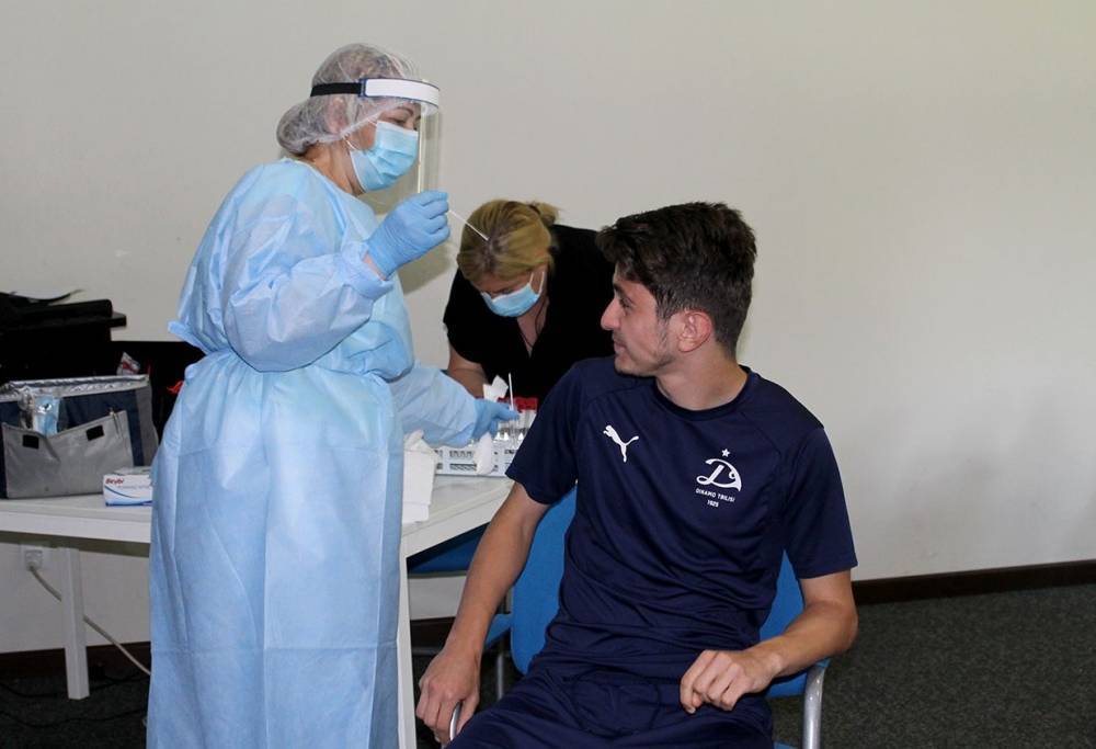 Футболисты клубов Национальной лиги Грузии прошли тестирование на коронавирус