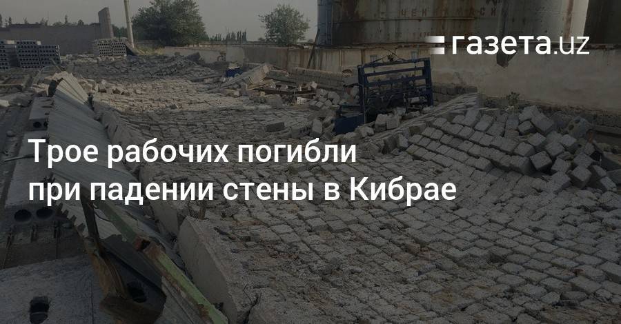 Трое рабочих погибли при падении бетонной стены в Кибрае
