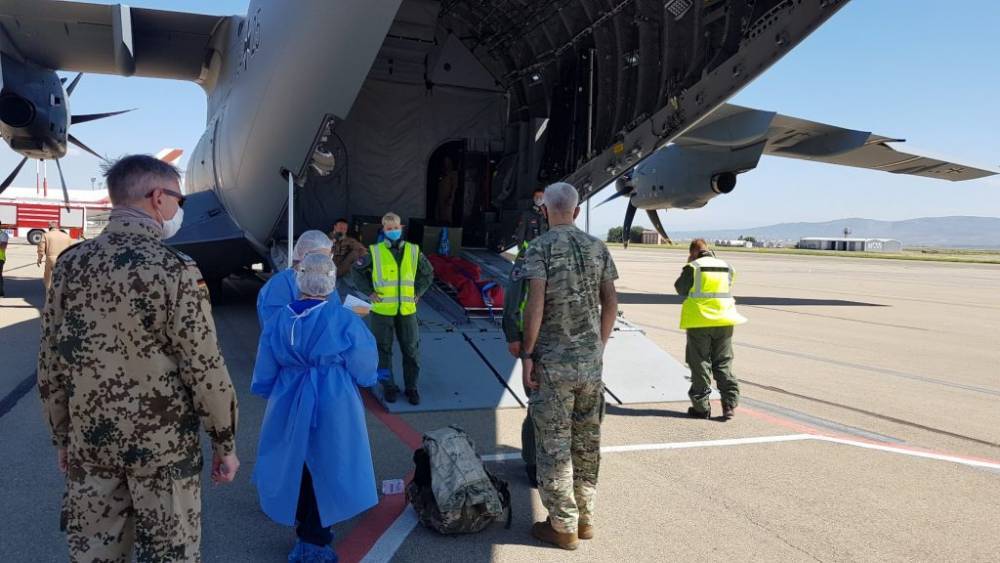 Самолет ВВС Германии доставил в Тбилиси из Афганистана грузинского солдата