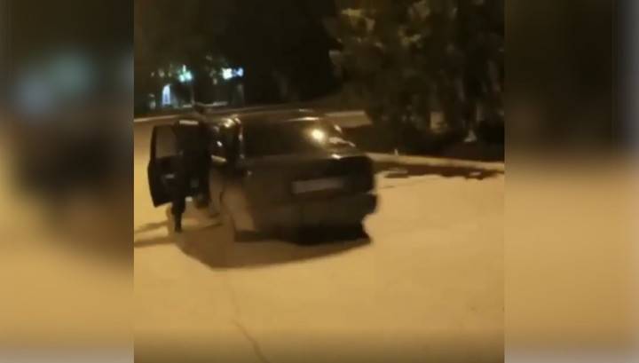 Пьяная меломанка "прокатила" полицейского на двери своей машины. Видео