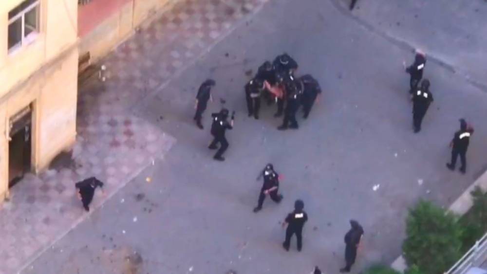 Полиция в Баку задержала вероятных нарушителей карантина. ВИДЕО