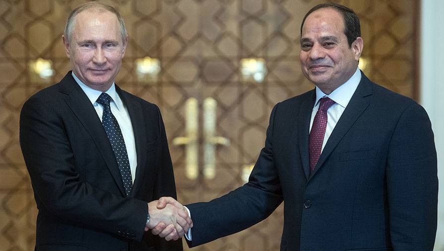Главы России и Египта обсудили развитие стратегического партнерства