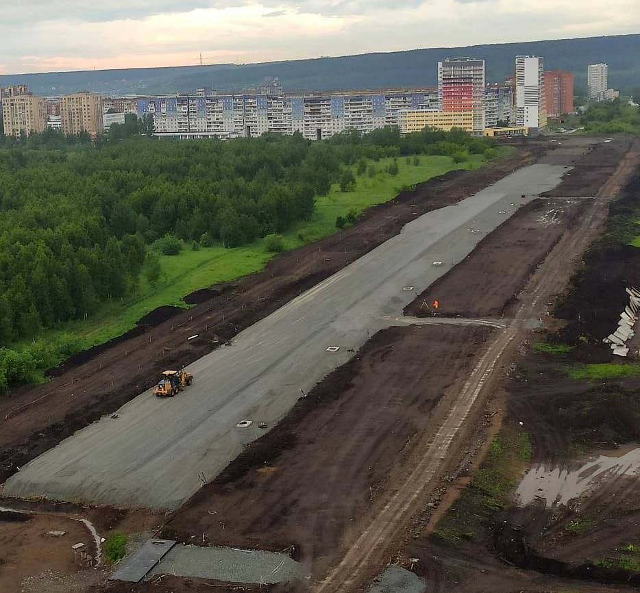 Илья Середюк рассказал о ходе строительства новой шестиполосной дороги в Кемерове